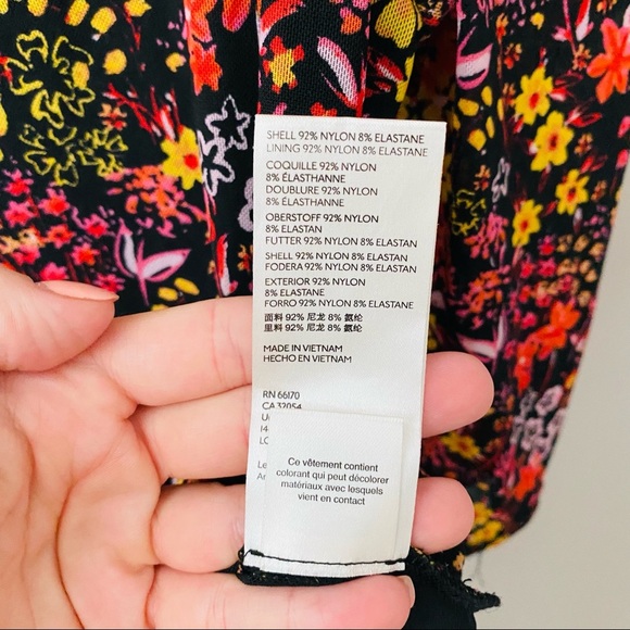 Free People Gather Print Turtleneck Top Sz XS - Picture 5 of 10